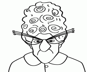 Colorear Marlena Gru, un retrato