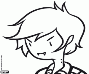 Colorear Marshall Lee, el Rey Vampiro