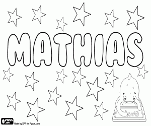 Colorear Mathias, variante de Matthias
