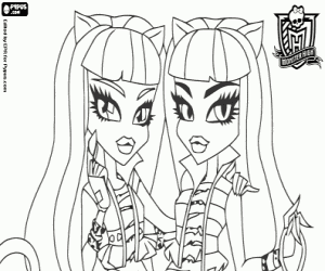 Colorear Meowlody-Purrsephone,MonsterHigh