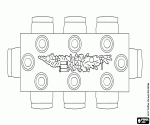 Colorear La mesa preparada para Navidad