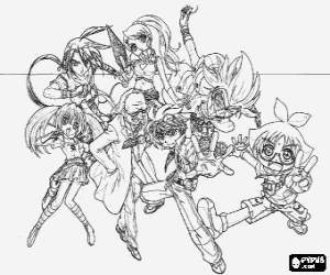 Colorear Michael y Bakugan Brawlers