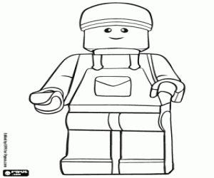 Colorear Minifigura de los juguetes Lego