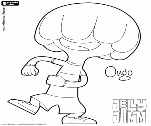 Colorear El misterioso Ongo de JellyJam