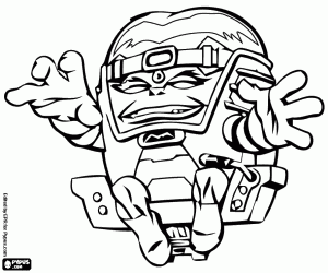 Colorear Modok, villano de SuperHeroSquad