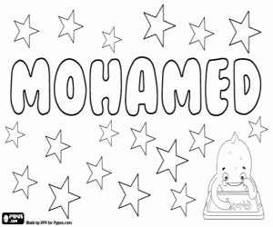 Colorear Mohamed, variante de Muhammad