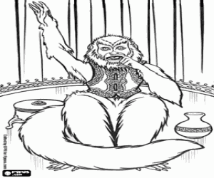 Colorear El mono del film d Indiana Jones