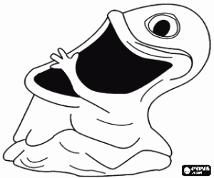 Colorear El monstruo sin cerebro BOB