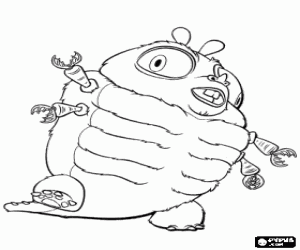 Colorear Un monstruo, un insecto gigante
