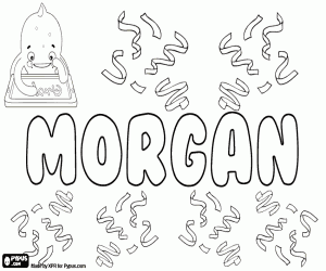 Colorear Morgan, nombre en varias lenguas