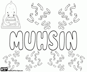 Colorear Muhsin, variante de Muhsen