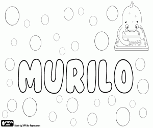 Colorear Murilo, nombre para niño