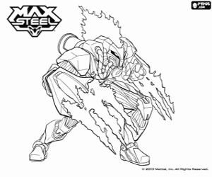 Colorear Un mutante de Max Steel, ToxZon