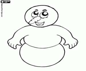 Colorear Muñeco de nieve, juego para vestir