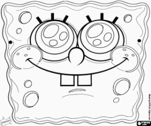 Colorear Máscara de Bob Esponja