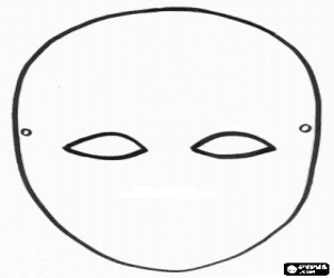 Colorear Máscara de Carnaval para decorar