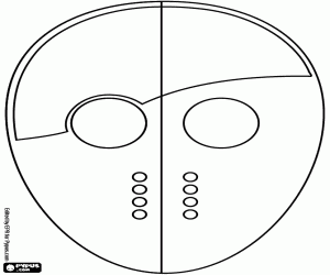 Colorear Máscara de Jason para personalizar