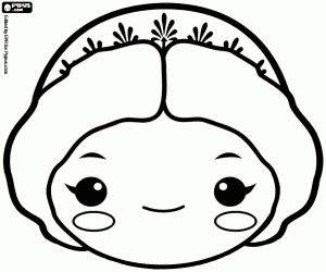 Colorear Máscara de Juno, máscara de Hera