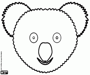 Colorear Máscara de un koala