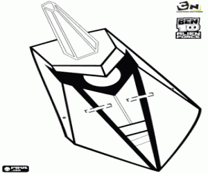 Colorear Máscara Megacroma, Ben10 Alien