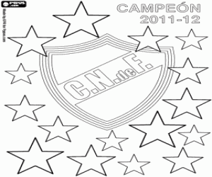 Colorear Nacional Montevideo,campeón 2012