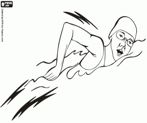 Colorear Natación,1era parte del triatlón