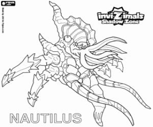 Colorear Nautilus, Invizimals LOD