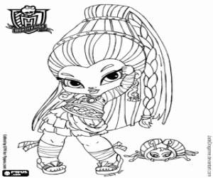 Colorear Nefera de Nile, Baby Monster High