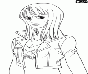 Colorear Nico Robin, personaje One Piece