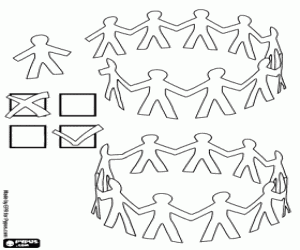 Colorear No a la discriminación