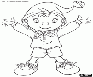 Colorear Noddy de la ciudad de los juguetes