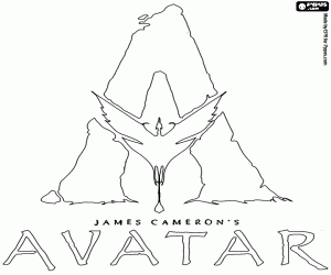 Colorear Nuevo logo Avatar, James Cameron