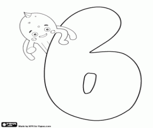 Colorear El número seis con Pypus