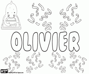 Colorear Olivier, nombre francés holandés