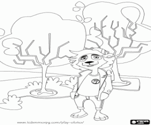 Colorear Oloko, un juego de estrategia