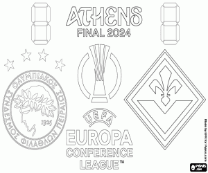 Colorear Olympiakos-Fiorentina,final 2024
