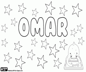 Colorear Omar, variante de Umar