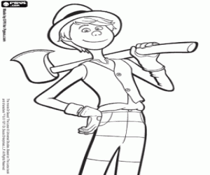 Colorear Once-Ler con el hacha, Lorax