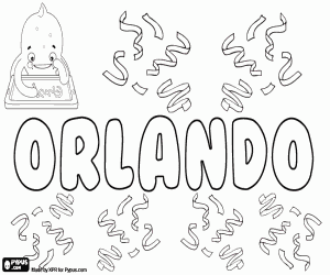 Colorear Orlando, variante de Rolando