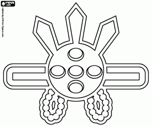 Colorear Ornamento japonés para cabello