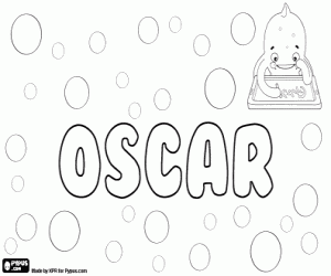 Colorear Oscar, nombre masculino 