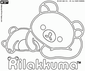 Colorear El oso de juguete Rilakkuma
