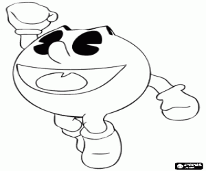 Colorear Pac-Man saltando