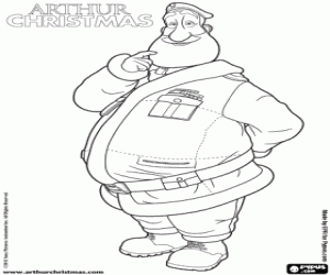 Colorear El padre de Arthur Christmas