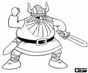 Colorear El padre de Vicky, Halvar