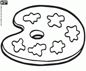 Colorear Paleta del artista