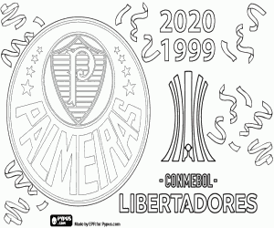 Colorear Palmeiras,bicampeón Libertadores