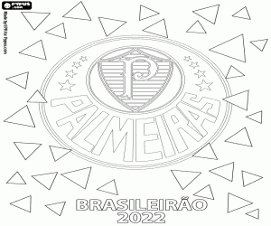 Colorear Palmeiras, campeón Brasil 2022