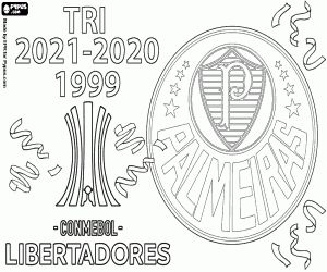 Colorear Palmeiras, campeón Libertadores