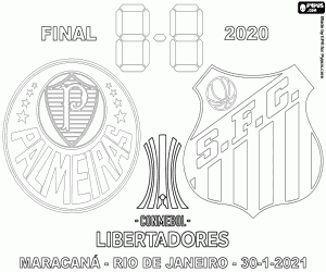 Colorear Palmeiras-Santos,Libertadores 20